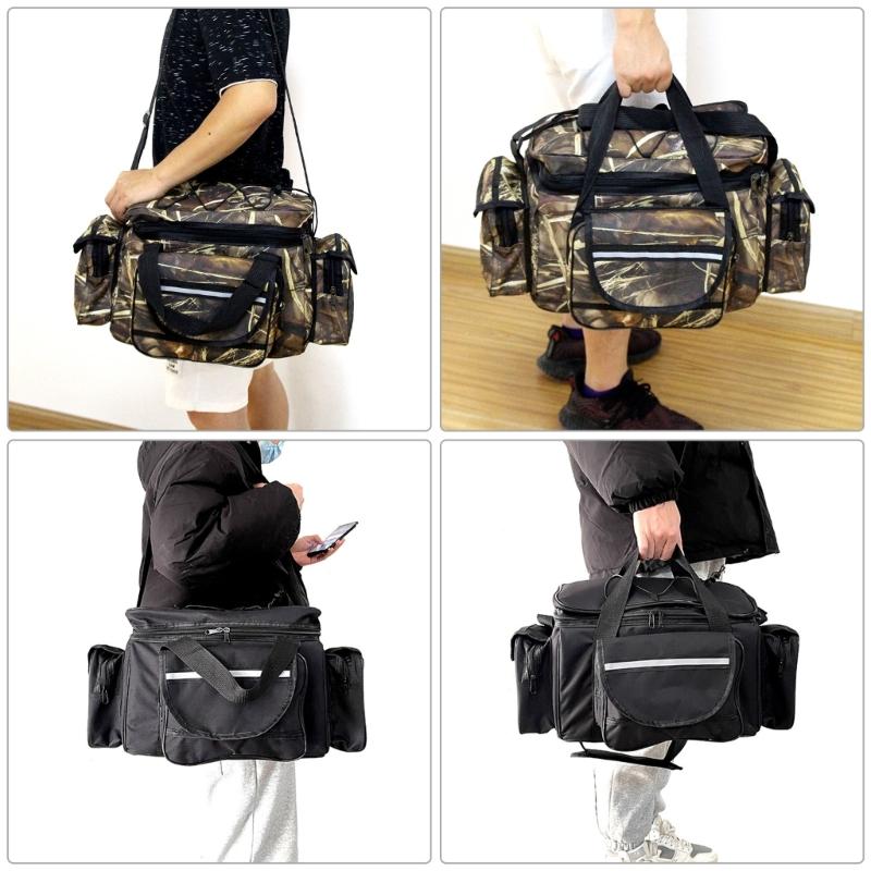 Large Capacity Fishing Bag Waterproof Multifunctional Lure Waist Pack Outdoor Shoulder Bag Fishing Tackle Bags Lure Bag