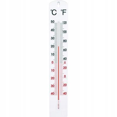 Uniwersalny biały plastikowy termometr ścienny