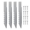 Fence Post Stakes Repair Kit Rust-Resistant Easy To Install Heavy Duty Steel Fence Post Ground Stakes