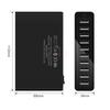 60W USB Charger Station 10 Port Desktop USB Fast Charger for Smart USB Charger for Multiple Devices Smart Phone Tablet Laptop