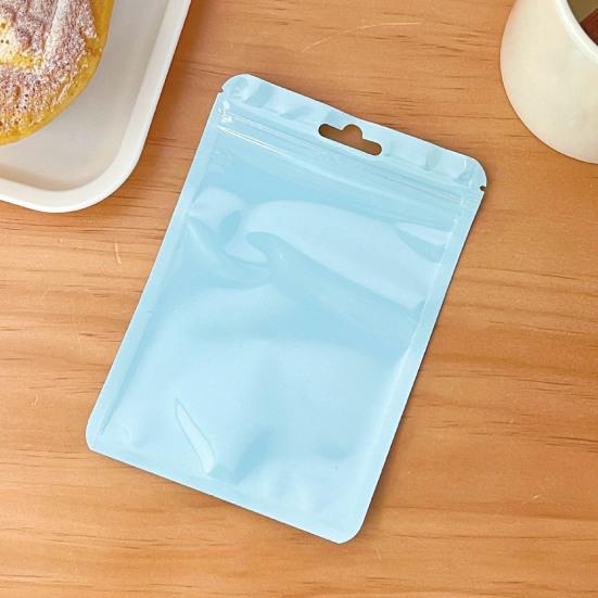 10Pcs Storage Bags Moisture-proof Vibrant Color Visible Design Good Sealing Wide Application Smell Proof Zip-lock Bags Candy Jewelry Organizers