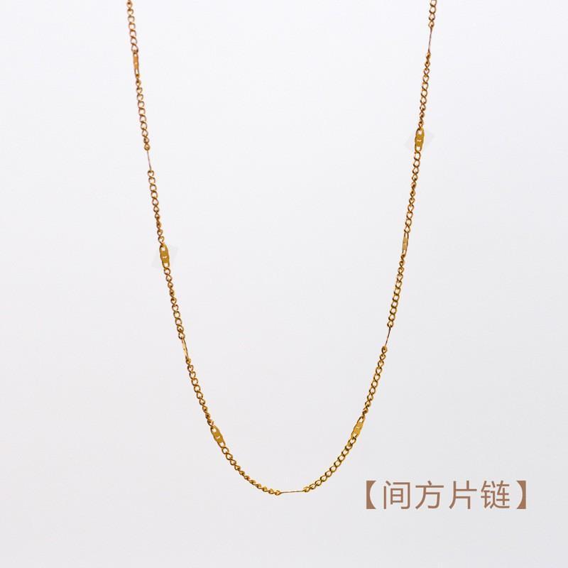 Diy Natural Stone Pendant Accessories 18K Vacuum Plated Titanium Steel Necklace Earrings Accessories Work In Progress