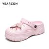 Damensandalen, Dicke Sohle, Ausgeschnitten, Weiche Sohle, Offene Zehenpartie, Outdoor-Slipper, YW261N1226
