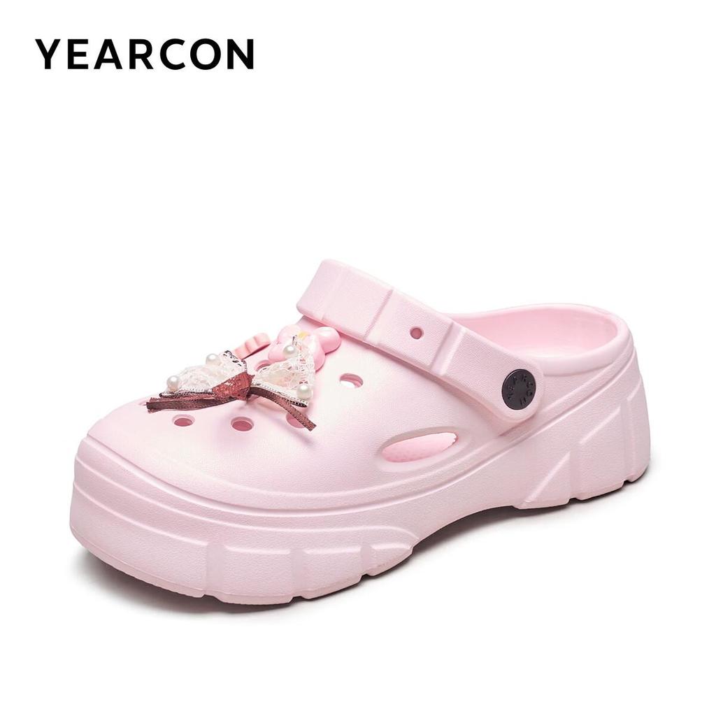 Damensandalen, Dicke Sohle, Ausgeschnitten, Weiche Sohle, Offene Zehenpartie, Outdoor-Slipper, YW261N1226