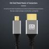 8K HDMI To Micro HDMI 2.1 Cable for Computers, TVs, Cameras, and SLRs