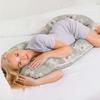 Type C Pregnancy Pillow for Side Sleeping and Breastfeeding - Hibiscus