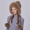 Fox Hair Lei Feng Hat Women's Winter Thickened Warm Mink Fur Hat Women's Korean Version Versatile Mink Ear Cap