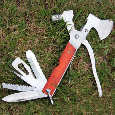 Outdoor Portable Stainless Steel Multi-functional Emergency Axes, Hammers and Camping First Aid Tools