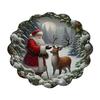 Tapis décoratif d'isolation thermique Rond Set de table de Noël, 14 pouces Motif festif Antidérapant Protecteur de table, Protecteur de table pour maison de vacances Endroit pour
