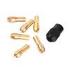6pcs Collet Chuck Sleeves Grasp Capacity Range 1mm3.2mm with M8*0.75 Cap Fits Rotary Tools