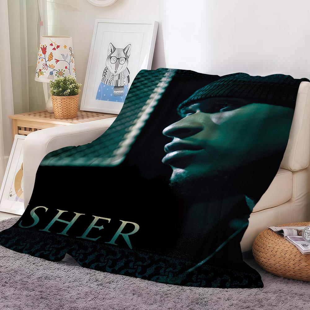 Pop Singer Usher Confessions Blanket Warm And Soft Suitable For Bedroom Living Room Sofa Bed Office Travel Camping 75X95CM