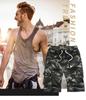 Pantaloncini da lavoro da uomo in cotone a vestibilità larga con tasche multiple