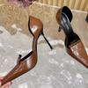 Sexy High Heel Slingbacks Women Pumps Designer Street Style Thin High Heels Stripper Party Dress Sandals Zapatos Mujer