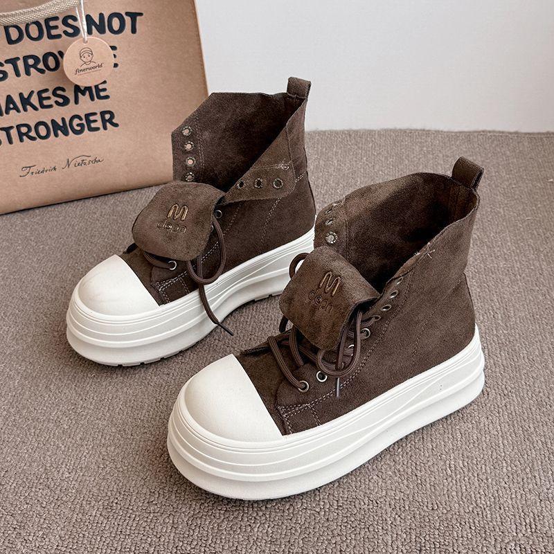 Майяр дизайнерское чувство повседневные ботинки Мартина 22 осень и зима новая платформа нишевые студенческие кеды 35