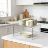 Interconnected Acrylic Cabinet Shelf For Effective Space Utilization In Cooking And Bath districts