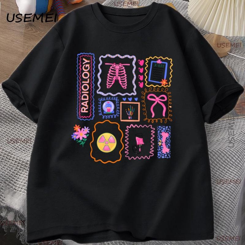 2026 Radiology T Shirt Xray Radiologist Rad Tech TShirt Unisex Women Casual Comfortable and loose Unisexs and Womens Tshirts S