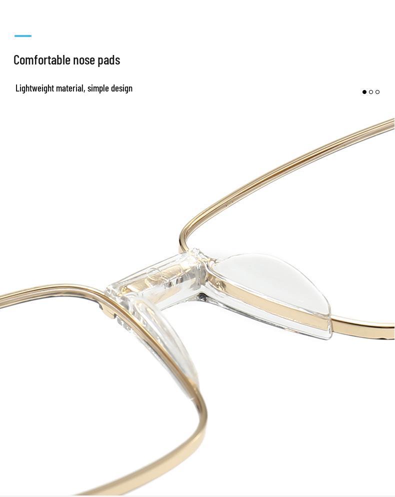 Ultra-light Men's Stainless Steel Square Eyeglasses Frame, Myopia-Compatible, Multiple Colors, 2026 Model
