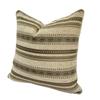 Vintage Classical Soft Heavy Chenille Beige Stripe Pipping Square Pillow Case Sofa Cushion Cover 45 x 45 cm 1 Piece Pack