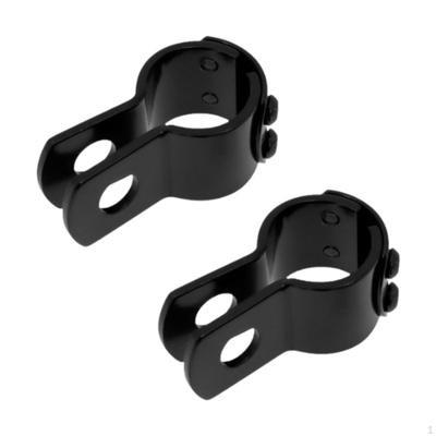 1-1/4 Inch Foot Pegs for Engine Guard Clamping Kit Compatible with Most Motorcycles