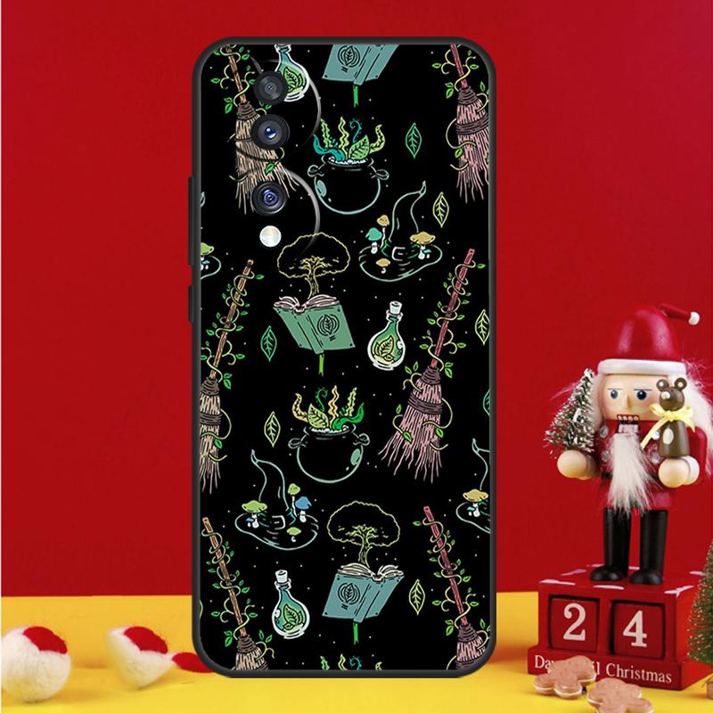 Occult Witchcraft Moon Gothic Witch Case For Honor Magic 6 Pro Magic 5 Lite 50 70 90 X6 X7 X8 X9 X6a X7a X8a X9a X8b X9b Cover