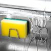 1 pc Stainless Steel Self Adhesive Sponge Holder for Sink Drain,Sponges Racks Shelf Kitchen Storage with Wall Hooks  Organizer