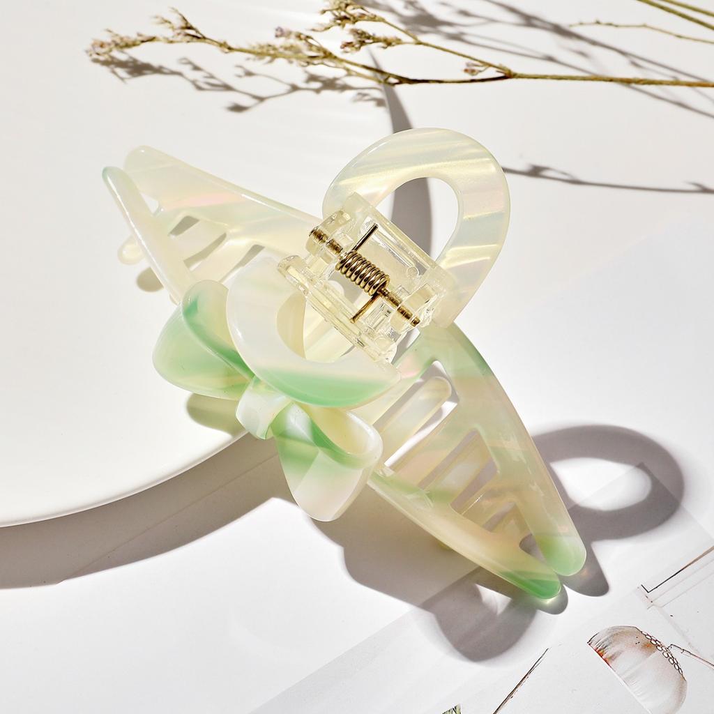 1pc simple high-end vinegar clip, multifunctional bow hair clip, back of the head hair clip, bow tie, shark clip hair accessory