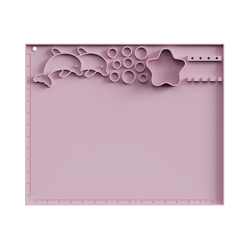 Graffiti Style Dolphin Silicone Craft & Painting Mat - Washable & Reusable Dolphin Painting Mat