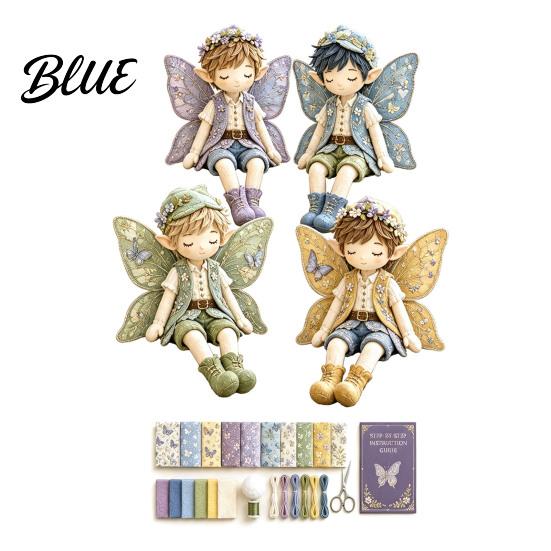 DIY Keepsake Crafting 4 Supplies Kit Fabric Boys Patchwork Tools Fairy Sewing Make Boys Doll
