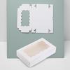 White Cardboard Kraft Paper Pastry Box with Window for Cakes and Desserts