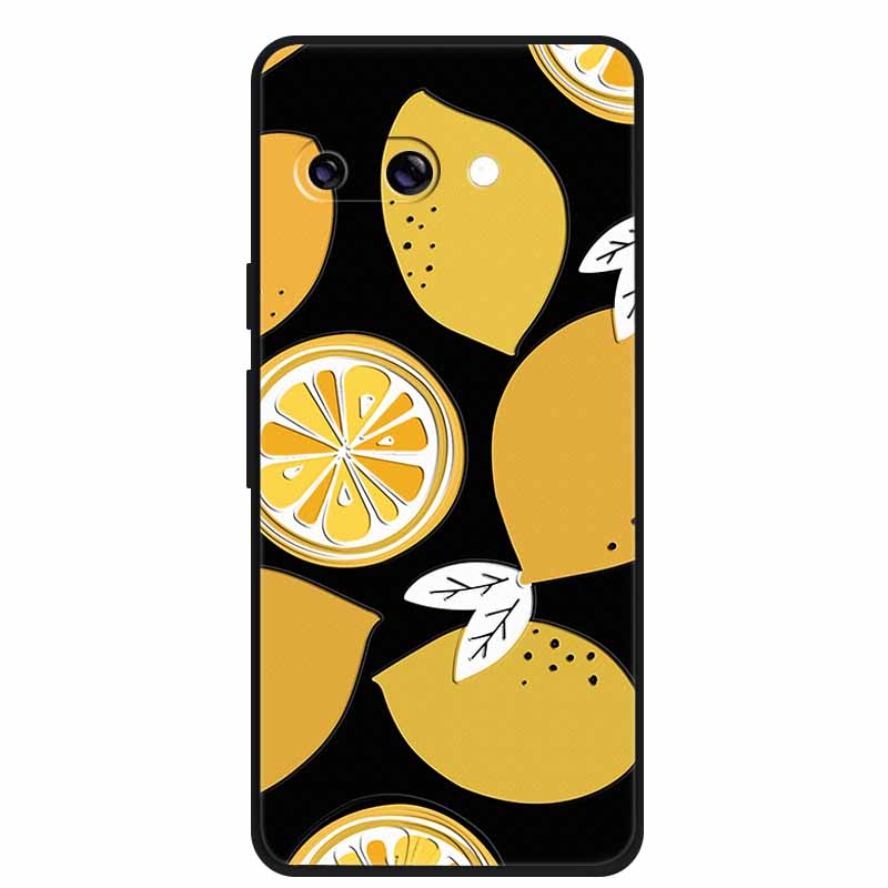 For Google Pixel 9A 5G Case 3D Relief Flower Emboss Soft Silicone various Flower Cartoon Cat Cover For Google Pixel 9a TPU Cases