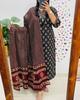 Party Wear Designer Cotton Kurta Pant Dupatta Set Indian Pakistani Top Tunic Kurti Salwar Suit