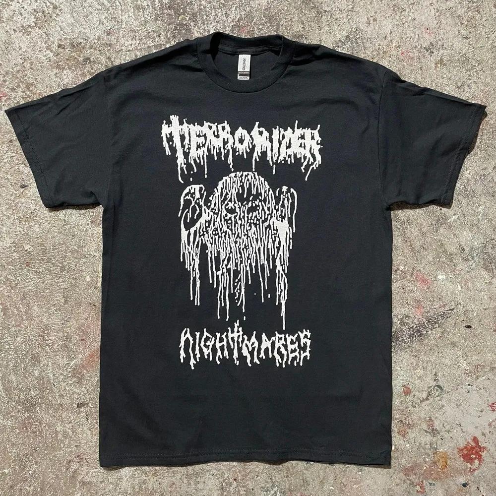Unisex Short Sleeve Crew Neck Cotton T Shirt Terrorizer Death Metal, Grindcore, Punks Canada, XL
