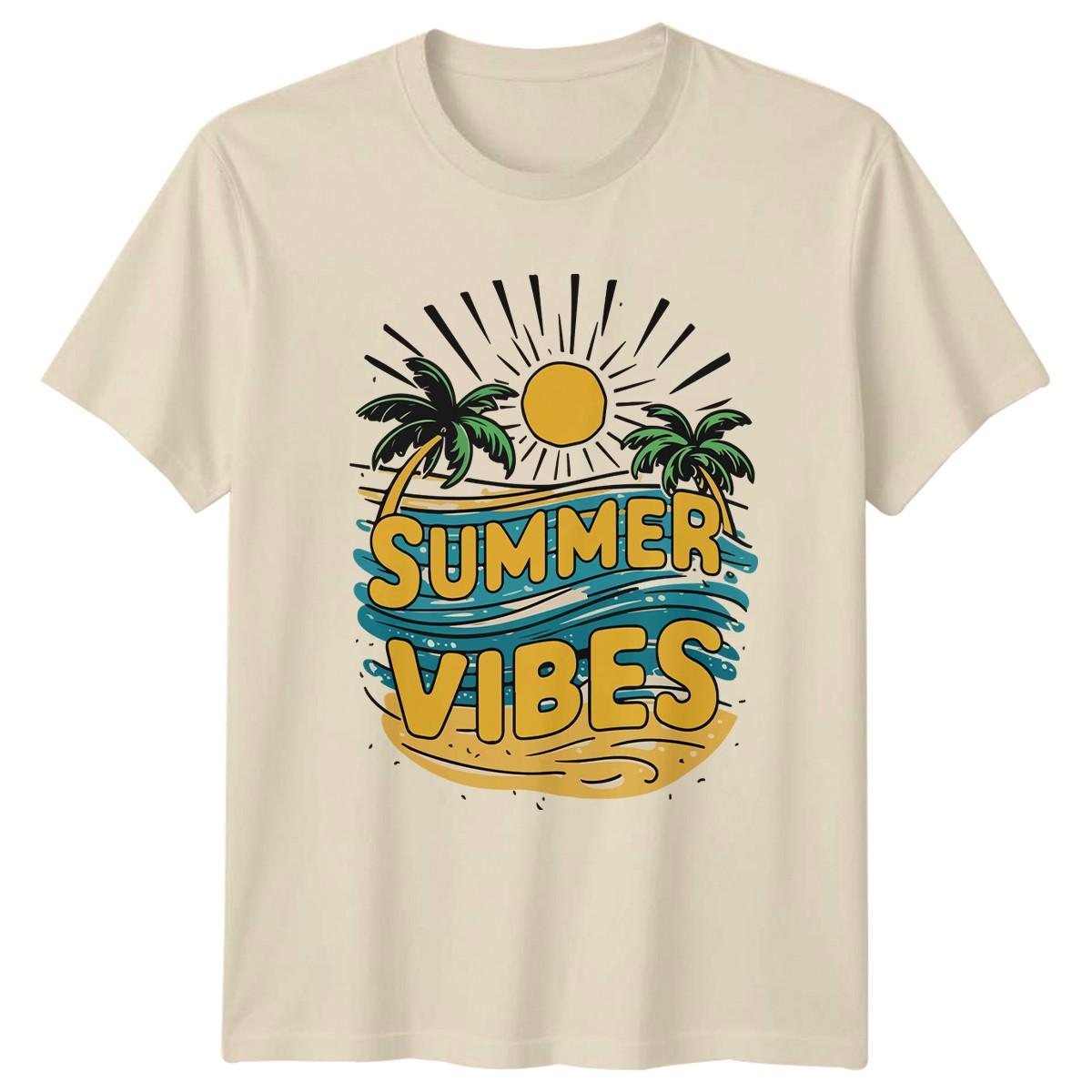 Summer Vibes T-Shirt Beach Tropical Summer Gift For Him And Her XXL