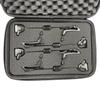 European Style Fishing Alarm & Tackle Bag: Hard Rod Swing Tip Tensioner Storage Box with Zipper