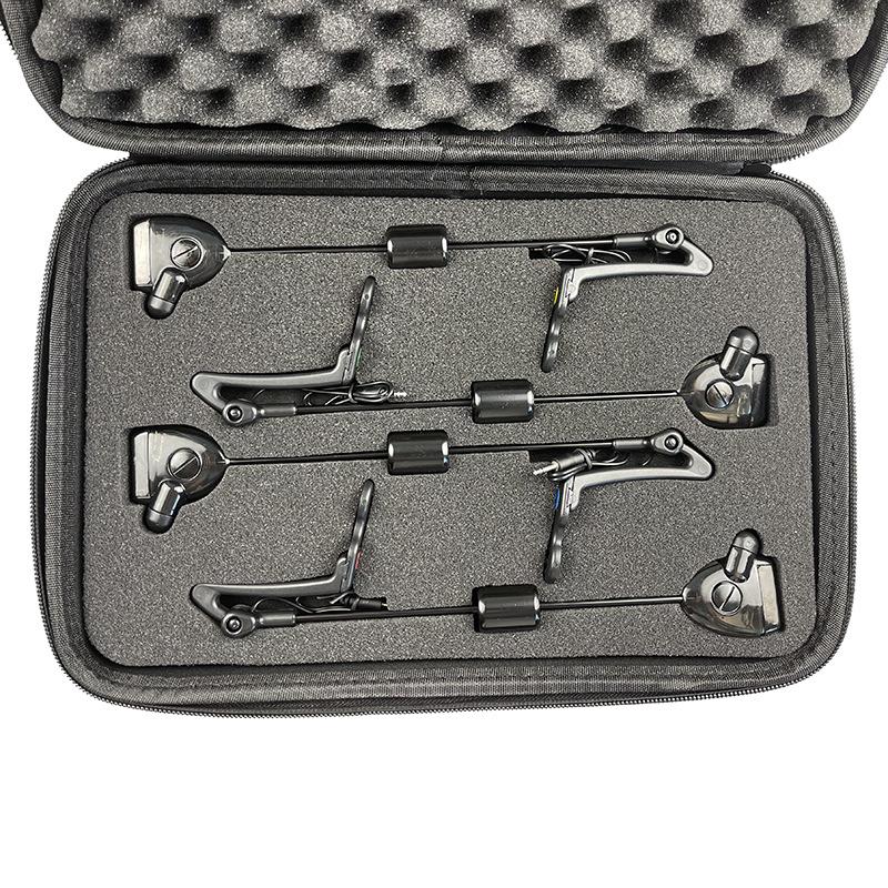 European Style Fishing Alarm & Tackle Bag: Hard Rod Swing Tip Tensioner Storage Box with Zipper