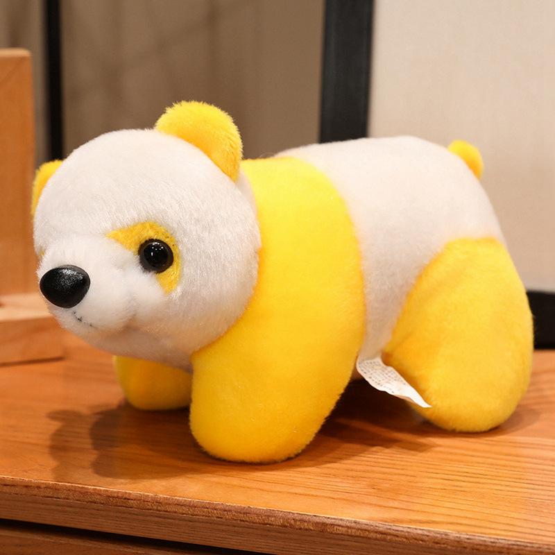Cute cute black and white panda doll plush toy party red panda doll children's rag doll birthday gift
