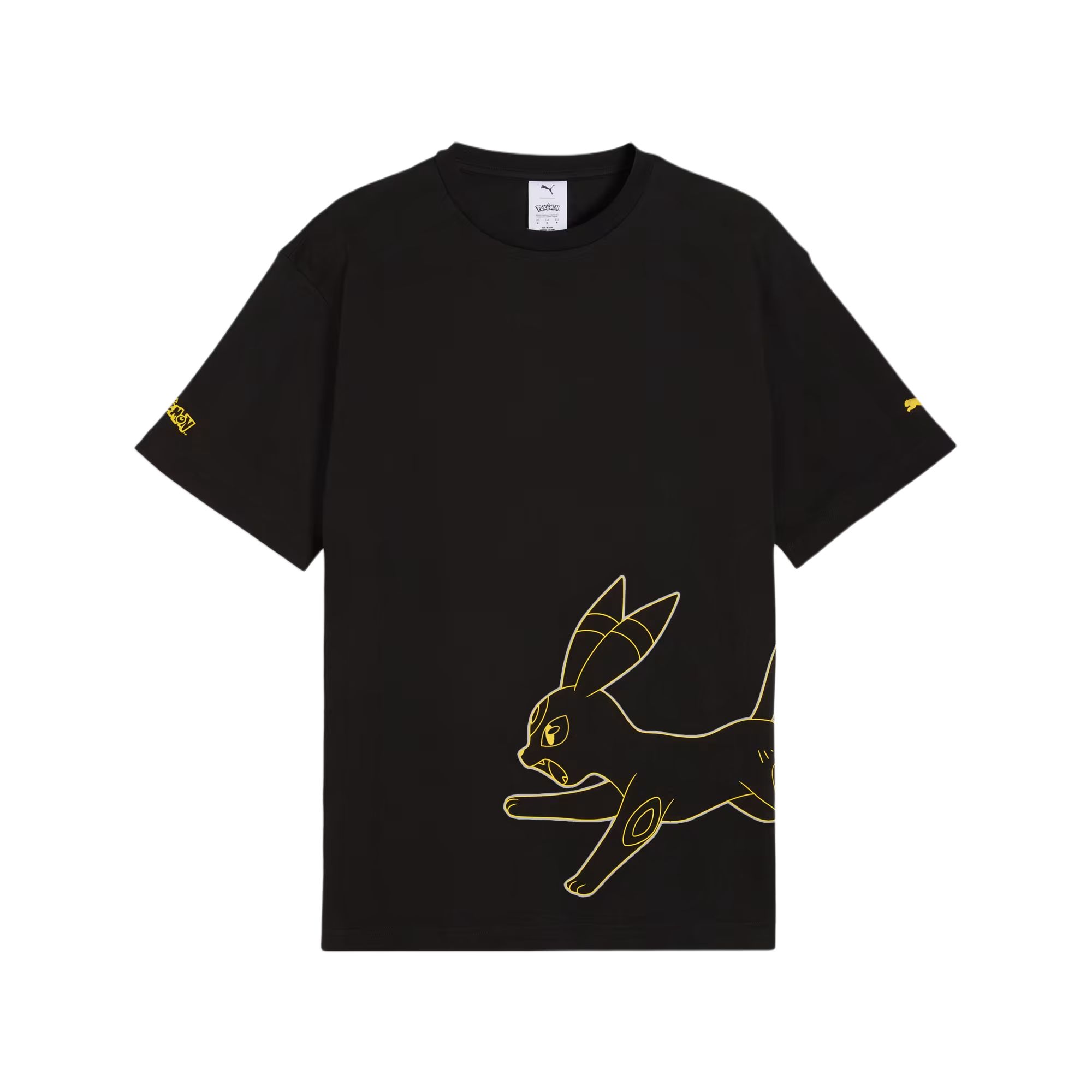 

Puma X Pokemon Round Neck Loose Fit Printed Short Sleeve T-Shirt Men tops 634914-01 XS