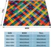 Colorful Plaid Blanket Super Soft Cozy Fleece Throw Blankets for Couch Bed Travel, Lightweight Air Conditioning Blanket Seasons