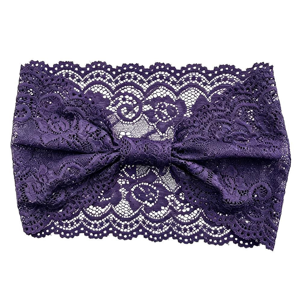 Solid Color Elastic Headband Hollow Out Wide Headbands Fashion Women's Hairband Hair Accessories