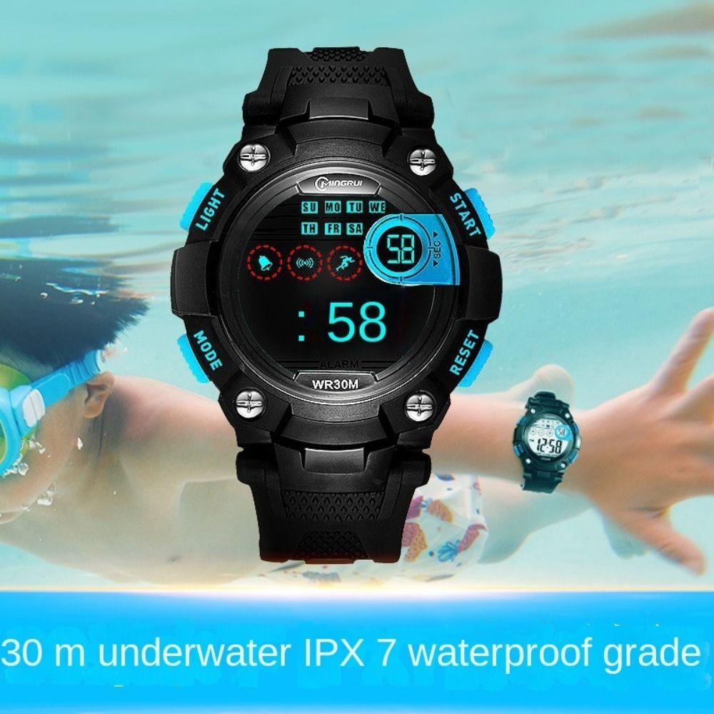 

Multifunctional Watches Outdoor Sport Alarm Clock Durable Electronic Watch Kids синій