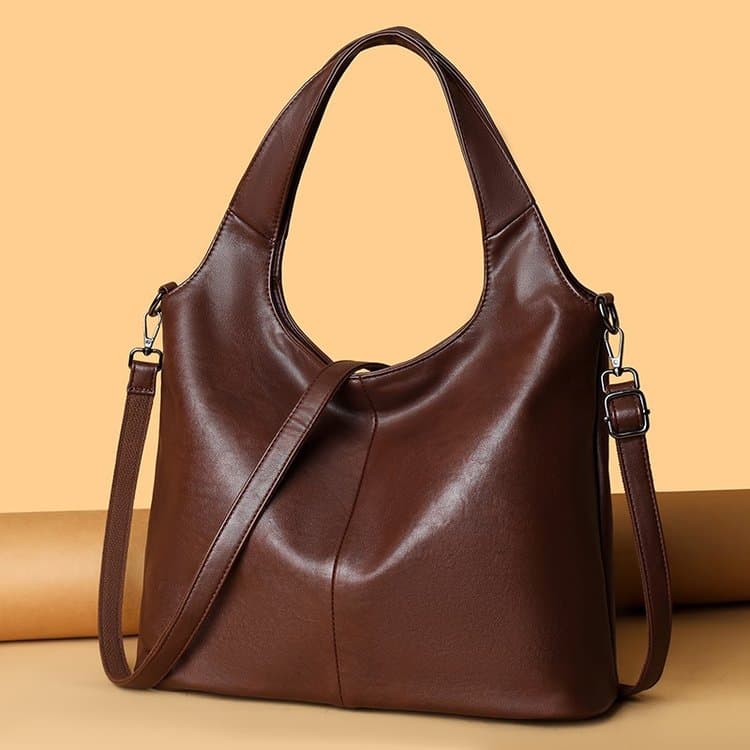 Soft leather large capacity tote bag women s shoulder underarm bag