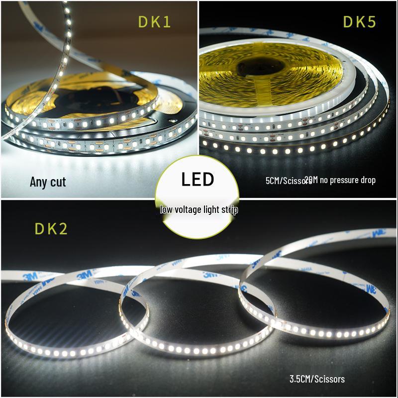 12V/24V Dimmable Self-Adhesive LED Strip Light for Linear Decoration