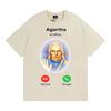 Agartha The Land Down Under Meme Grafik T-Shirts Herren Damen Hip Hop Gothic T-Shirt Komfort Oversized Rundhals T-Shirt Streetwear