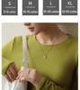 2024 Korean Style Women's Slim Round Neck Velvet T-Shirt, Thick Long-Sleeve for Autumn/Winter