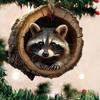 Animal Christmas Ornaments 2D Acrylic Forest Animal Cute Woodland Animal Animal Pattern Christm L5C9