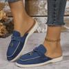 Nové ležérní pantofle s plochou podrážkou, mokasíny s třásněmi a zámkem, módní dámské jednobarevné boty značkové s kovovou sponou, pohodlné nazouvací boty