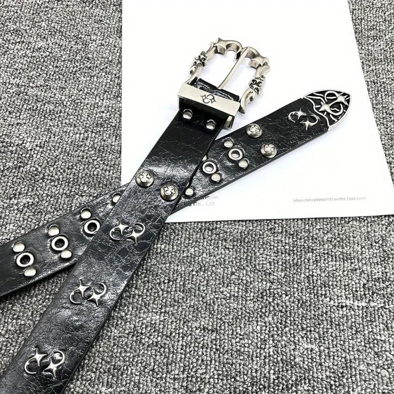 New Brand Design High Quality Luxury Belt for Men and Women Black PU Leather Belt Jeans Punk Tight Corset Belt