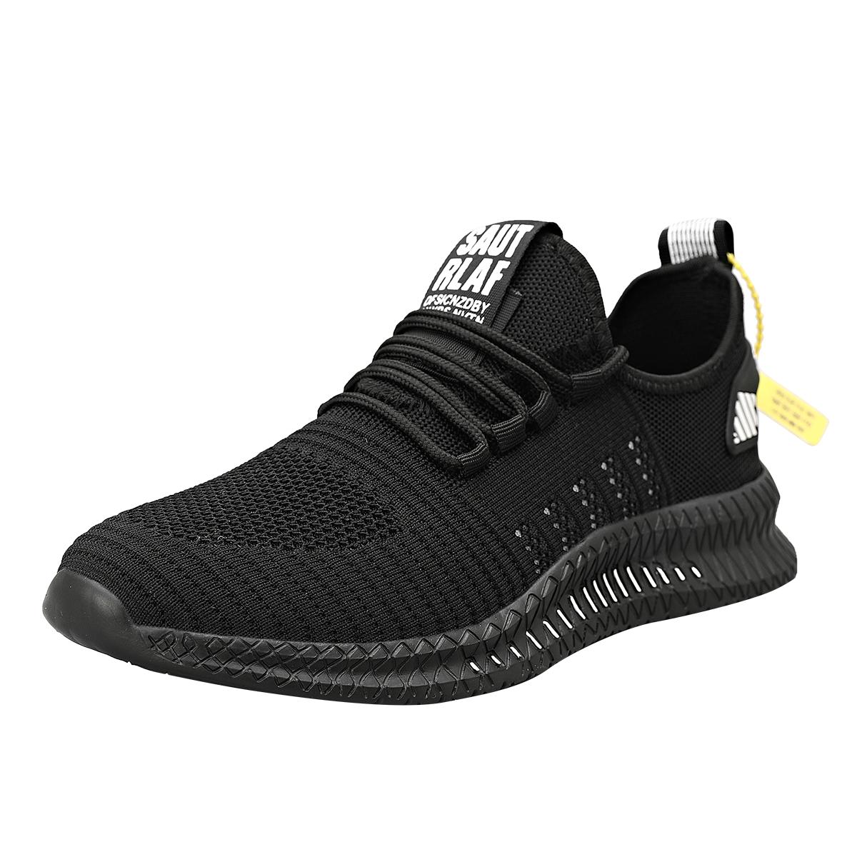 

Men S Sneakers Lace-Up Flying Woven Through Casual Shoes Vulcanized Lightweight Flat Comfortable Running Shoes Plus Size 48 46