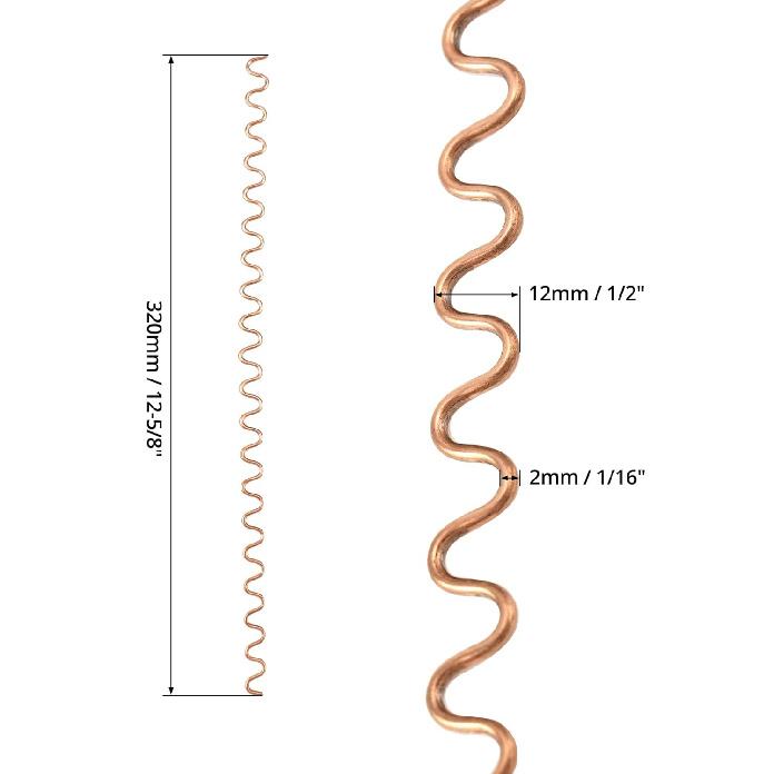 QWORK Dent Repair Equipment Pull Wire, 50 Pieces 320Mm Spot Welding Panel Pulling Wiggle Wires, 2Mm Diameter Car Repair Dent Pulling Wires
