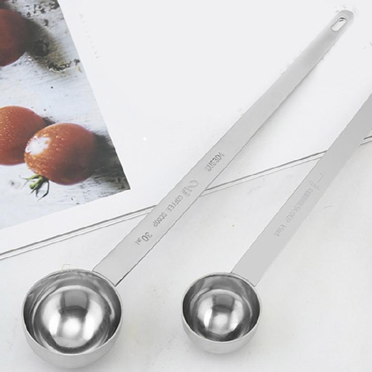 304Stainless Steel Coffee Measuring Spoon 10ml/15ml/20ml/25ml/30ml Long Handle Spoon for Effortless Scooping or Stirring